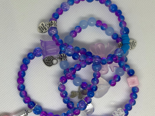 OYK Collection BLUE & PINK AURA bracelets