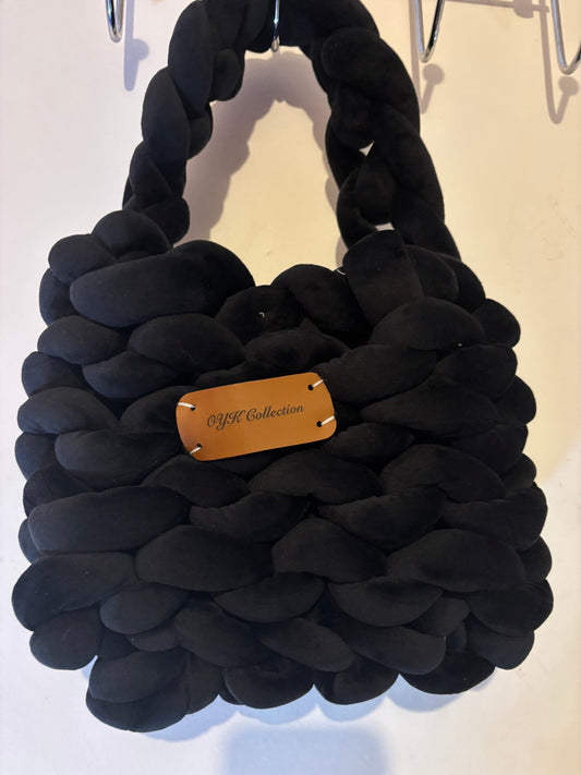 OYK Collection BLACK WOVEN bag