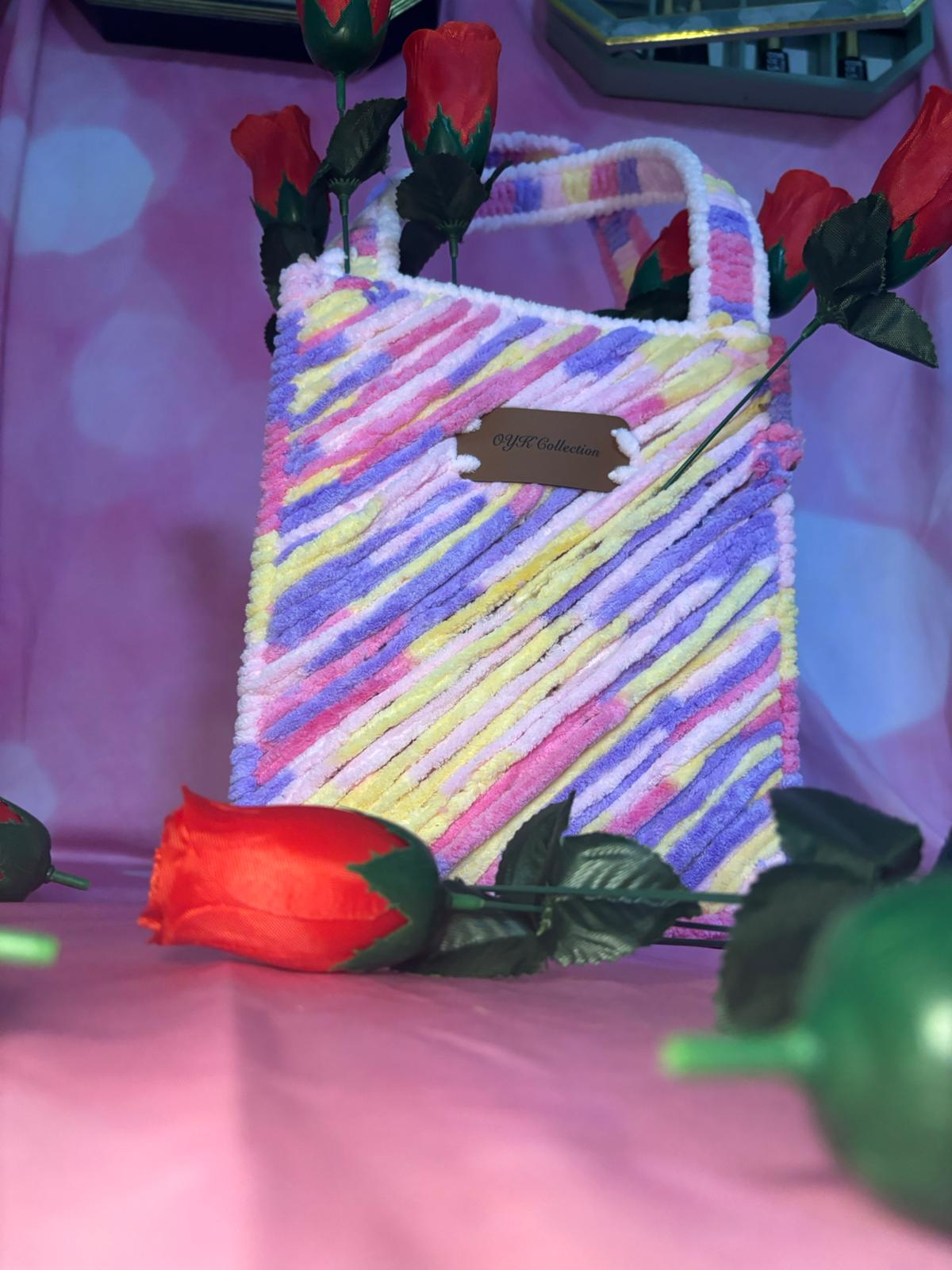 OYK Velvet tote bag