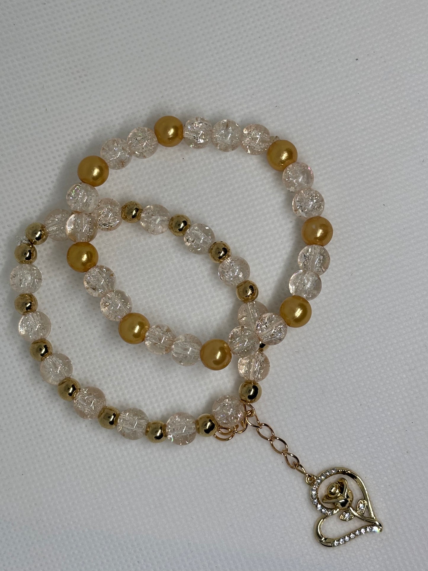 OYK Collection MOONLIGHT BLOOM golden 2 sets of bracelets