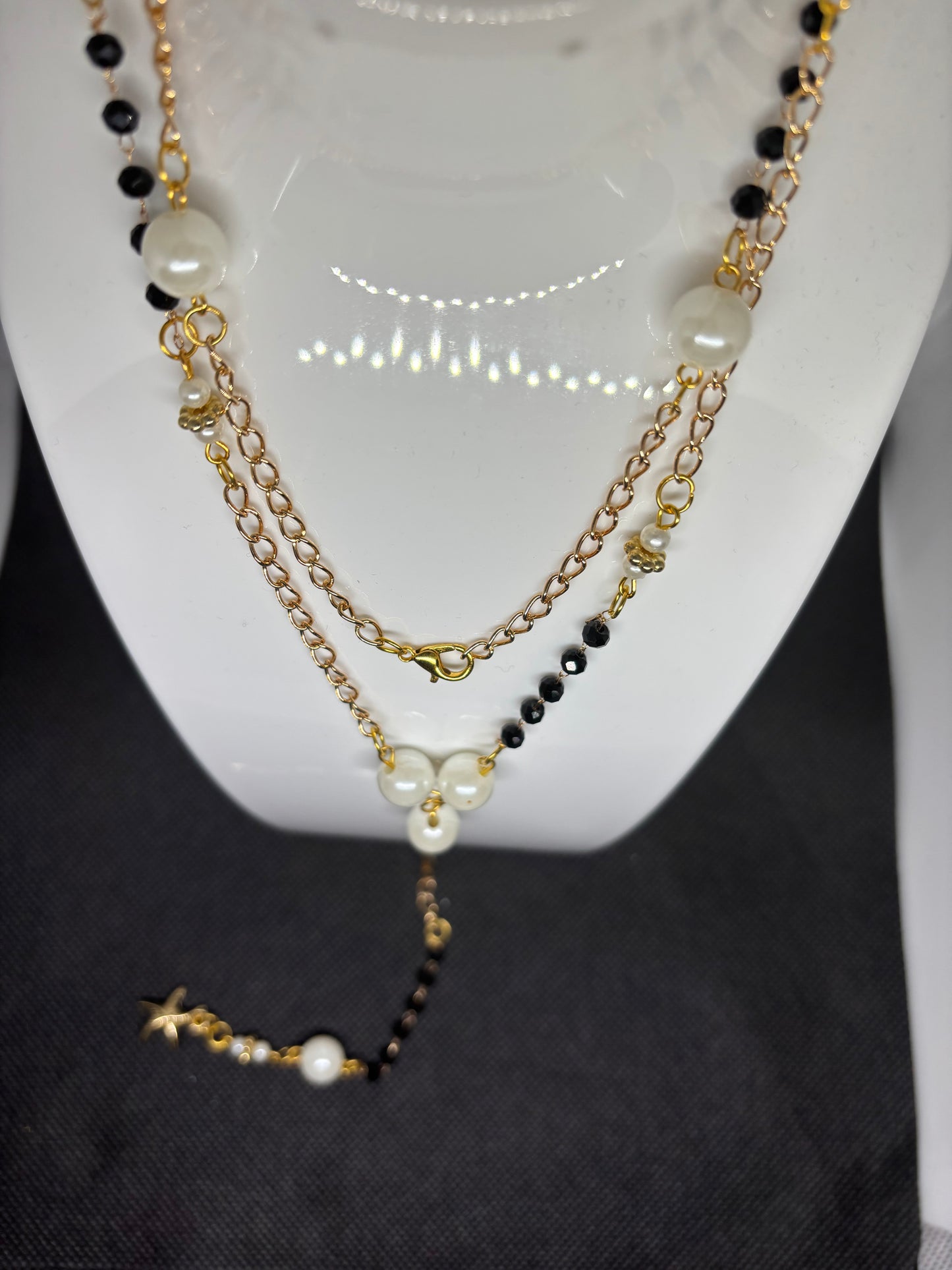 OYK Collection GOLDEN BLACK necklace and bracelet