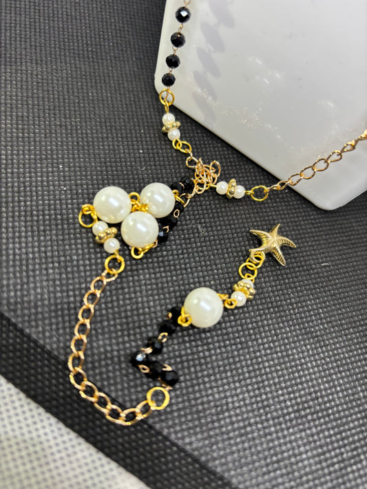 OYK Collection GOLDEN BLACK necklace and bracelet