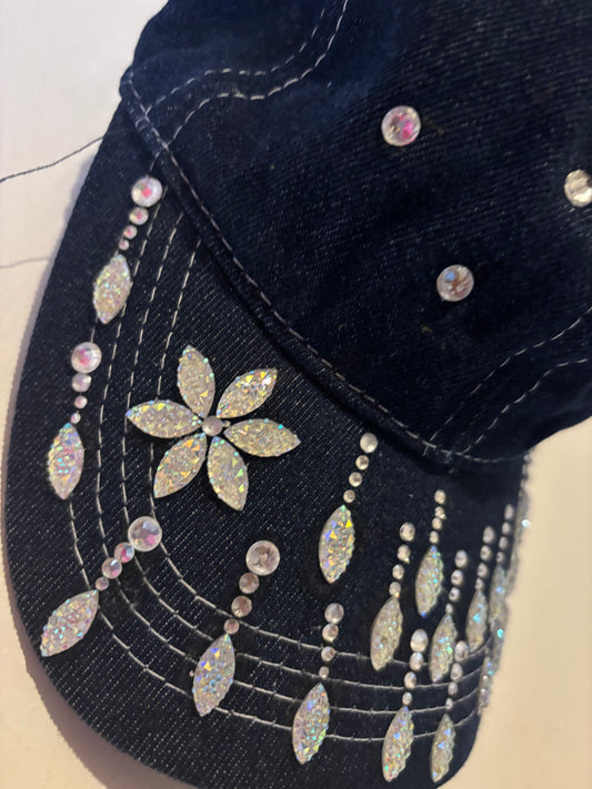 OYK Collection jeans TEARDROP beaded cap