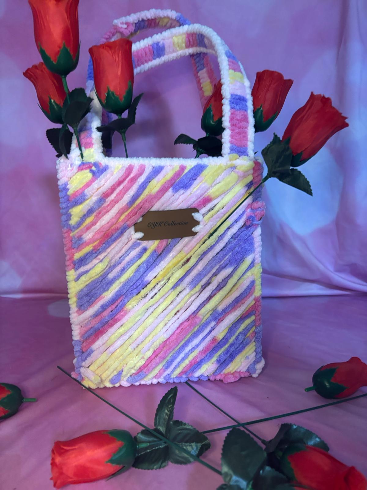 OYK Velvet tote bag
